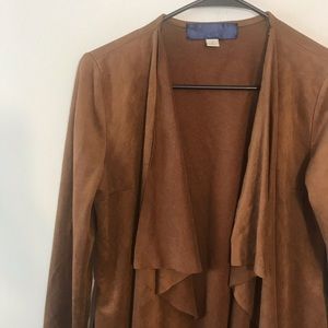 Blue Rain Tops - Blue rain suede cardigan Blue Rain Tops - Blue rain suede cardigan
